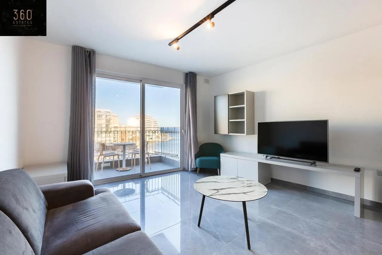 Seafront Haven With Breathtaking Sunsets W/ Wifi By 360 Estates Apartment Saint Julian's
